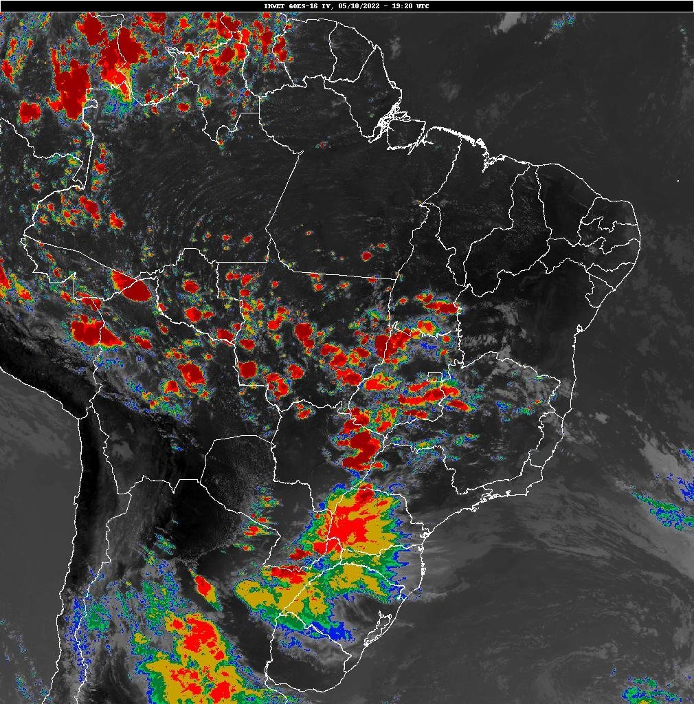 Monitoramento e Previsão - Brasil/América do Sul - Outubro/2022